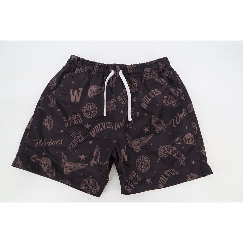 Darc Sport Wolves Athletic Shorts Mens Small Graphic Mesh Lot of 4 - Picture 2 of 16